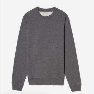 EVERLANE The Track Crewneck Sweatshirt Dark Heather Gray NWT